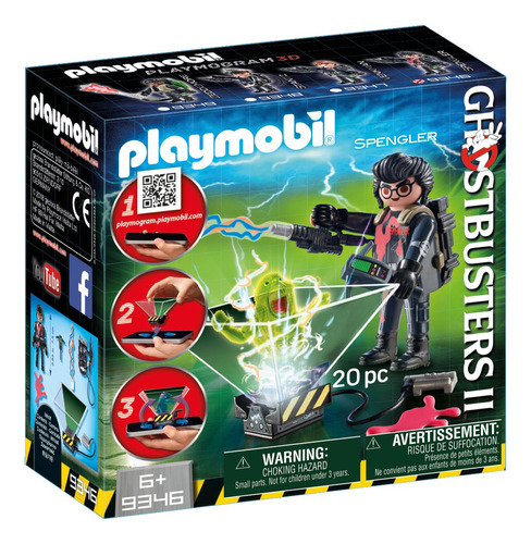 Figura Armable Playmobil Ghostbusters Egon Spengler 20 Pzas