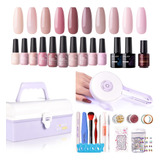 Gellen Kit De Esmalte De Uas De Gel Con Luz U V  10 Colores