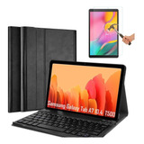 Capa Book + Teclado + Película Galaxy Tab A7 2020 T500 T505