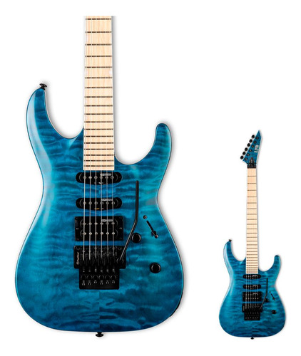 Guitarra Super Strato Floyd Rose Top Maple Ltd Mh-203qm Stb