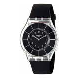 Reloj Mujer Swatch Sfk361 Cuarzo 34mm Pulso Negro En