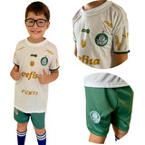 Uniforme Palmeiras Infantil Camisa E Shorts Futebol 