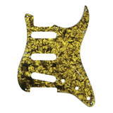 Pickguard Para Guitarra Eléctrica Strato Strat - Gold Pearl