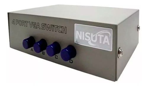 Switch Vga 4 Puertos Bocas Nisuta Manual Pc Monitor Cable