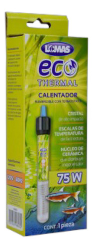 Calentador Sumergible C/termostato Ecothermal 75 W P Acuario