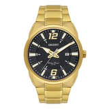 Relógio Orient Masculino Dourado 50m - Ref: Mgss1262