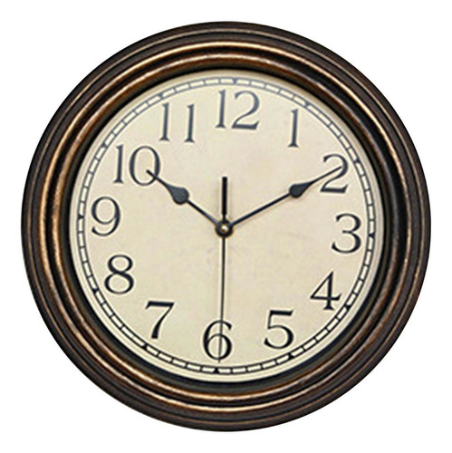 Reloj De Pared Redondo De Estilo Antiguo, Áurea Antigua