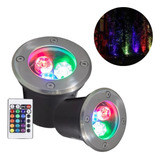 Lampara Empotrado Led Para Piso 3w Rgb Multicolor Ip66 + Ctr