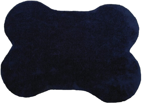 Cama Tapete Para Perro En Forma De Hueso Azul Oscuro