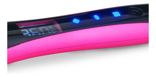 Plancha Rizadora Timco Nv 305 Con Doble Placa Nano Diamond Color Rosa