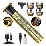 Aparador De Pelo Stanley Máquina Maquininha Acabamento Cabelo A Mais Vendida Premium Maquina Acabamento Recarregável Detalhe Cabelo Barba Sem Fio  Dourado 110v/220v