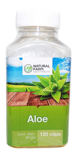 Natural Farm Aloe Vera 120 Caps 500mg 100% Natural