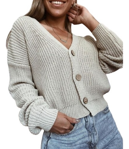 Sweater Cardigan Poleron Casual Sueter Bonito Y Comodo