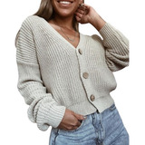 Sweater Cardigan Poleron Casual Sueter Bonito Y Comodo