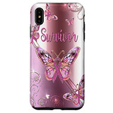 Funda Para iPhone XS Max Breast Cancer Survivor Plastico-02