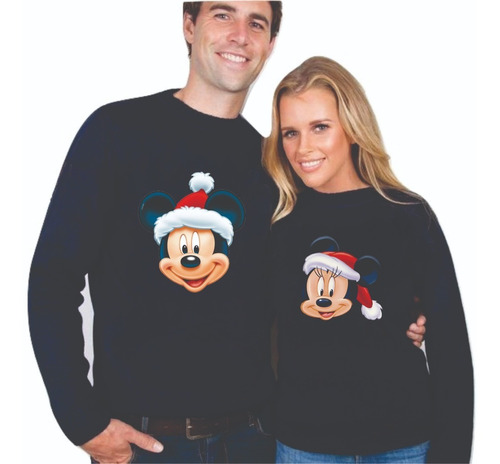 Buzos Navideños Para Pareja Mickey Y Minnie De Navidad X 2 