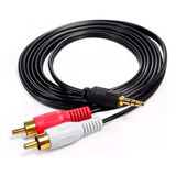Cable De Audio Auxiliar  3.5mm A 2 Rca 1,5mts.