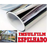 Insulfilm Espelhado Prata Profissional 6m X 50cm Reduz Calor