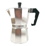 Cafetera Moka De Lujo 250 Ml (6 Tazas) En Acero Inoxidable Color Gris