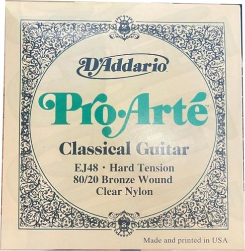 Cuerdas De Guitarra Clasica D'addario - Proarte Ej48