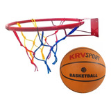 Aro De Basquet Nro 5  + Pelota Goma + Red Basket Nene Nena