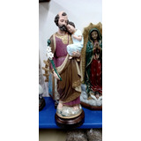 Imagen Religiosa San Jose Grande 60cm Yeso Interior