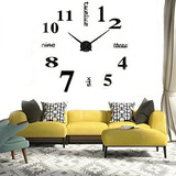 Cugbo Diy Reloj De Pared Moderno Grande 3d Reloj De Pared Pe