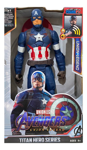 Figura Avengers Union Legend Capitan America Con Luz Sonido