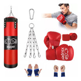 Guantes De Boxeo+juego De Ejercicios Con Sacos De Arena