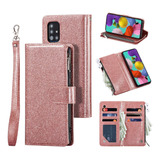 Funda Para Galaxy A51 Wallet Kickstand Rose