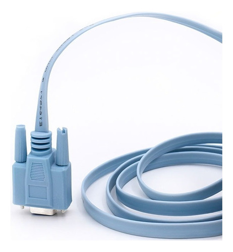 Cabo Console Cisco Serial Db9 Fêmea X Rj45 Macho Cor Azul