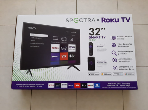 Pantalla Smart 32, Roku Tv, Spectra