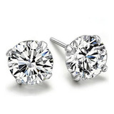 Aretes Pendientes Brillante Extra 8.5 Mm Plata Via Lactea 