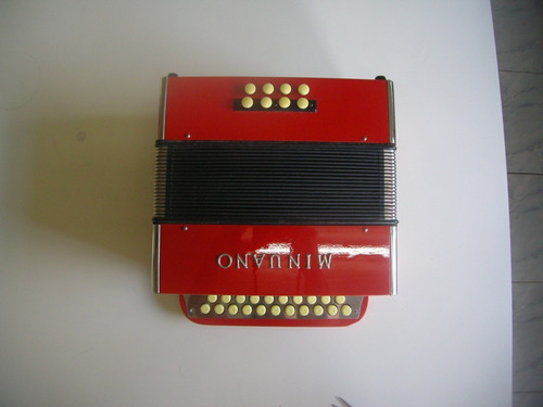 Acordeon 8 Baixos Minuano Vermelho