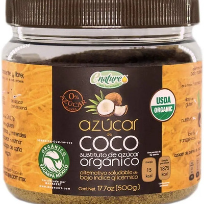 Azúcar De Coco Orgánico 500g Enature Sustituto De Azúcar | MercadoLibre