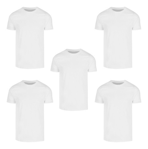 Playeras De Hombre Manga Corta Pack 5 Piezas Mayoreo Lisas