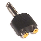 Ficha Adaptador Plug 6.5 Mono A 2 Rca Hembra Dj Garmath