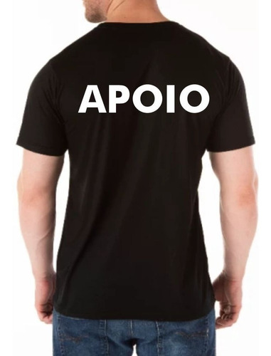 Camiseta Masculina Apoio Staff Camisa Uniforme Profissional