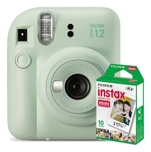 Cámara Instantánea Fujifilm Instax Mini 12 + 10 Películas Verde