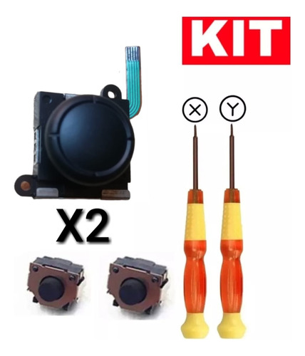 Kit Nintendo Switch 2 Joystick + 2 Boton R + Herramienta