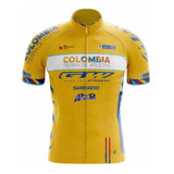 Camiseta Jersey Gw Colombia Tierra De Atletas Fit Pro Amaril