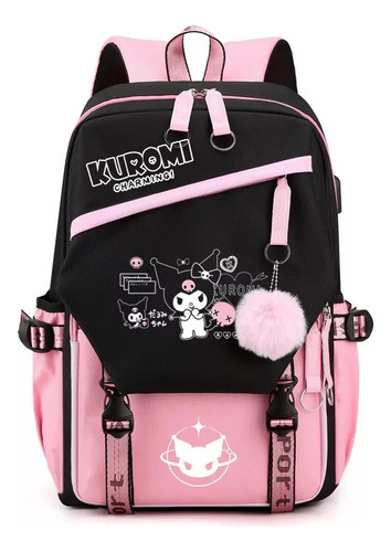 Mochila Escolar De Gran Capacidad Kuromi Melody