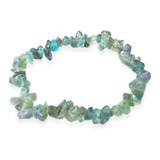 Pulseira Pedra Fluorita Cristal Natural Semi Preciosas