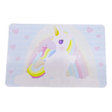 Mantel De Vinil Infantil Unicornio 44 X 29 Cm 2 Piezas