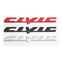 Emblema Honda Civic Emotion Cromado - Negro - Rojo Honda Pilot