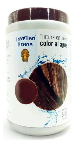 Tintura En Polvo Egyptian Henna Color Al Agua Pote 500g