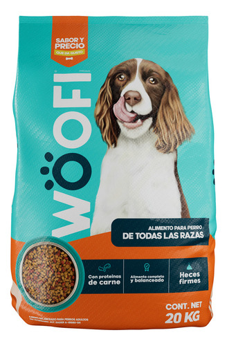 Alimento Woofi Croquetas Perro Adulto Todos Tamaños 20kg