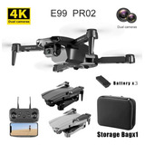 Mini Drone E99 Pro 2 Professional 4k Câmera Dupla 3 Baterias