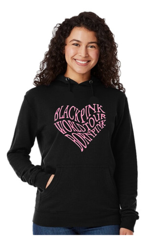 Black Pink - Buzo Hoodie - Negro - Unisex - Canguro - Moda