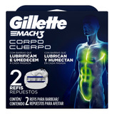 Repuesto Para Afeitar Gillette Mach3 Cuerpo X 2 Un